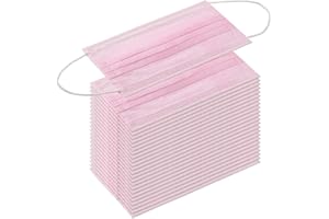 KAV® Lot de 50 masques jetables à 3 plis | Masque facial | Haute filtrabilité, adapté aux peaux sensibles et respirant