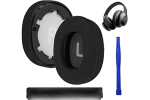 ERIOSCAR 1 Paio Cuscinetti Auricolari e 1 Fascia di Ricambio Ricambio per JBL Tune 700(700BT)/710(710BT)/720(720BT)/750(750BT,750BTNC), 760(760NC) Cuffie, Rete Nero Morbida Tessuto Traspirante