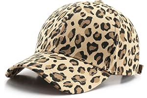 Omnikryp Gorra Mujer, Gorra de Béisbol para Mujer, Sombrero de Béisbol con Estampado de Leopardo