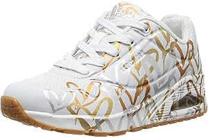 Skechers Damen UNO-metallic Love Sneaker