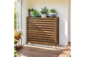 MDXVRKYBC Coprire Condizionatore Da Esterno Legno Progettato Per Garantire Una Protezione Efficace E Un Design Accattivante Perfetto Come Condizionatore D'Aria In Legno Massiccio Per Gli Ambienti All'aperto(100