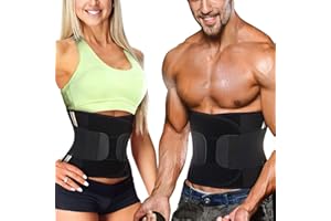 Bingrong Kształtujący figurę pas wyszczuplający neopren Fitness Body Shaper Sport pas fitness odchudzanie pas potu bardzo mocny efekt sauny i pocenia się klepsydra z zapięciem na rzepy