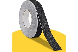 Fruitlet® Bande Antiderapante Escalier 10 m x 2 cm, Ruban Adhésif Antidérapant Noir, Bande Adhesive Antiderapante pour Extérieur et Intérieur, Scotch Antiderapant Ruban Antidérapant Imperméable