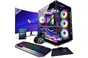Vibox III-20 SG PC Gaming Completo - Monitor 27" - Intel i7 10700T Procesador 4.8GHz - Nvidia RTX 4080 Super 16GB - 32GB RAM - 1TB NVMe M.2 SSD - 850W PSU - Windows 11 - WiFi