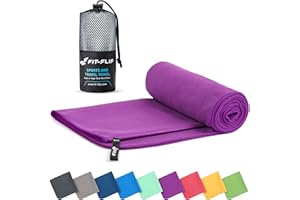 Fit-Flip Toalla Microfibra - para el Gimnasio y la Playa - compacta, Ultraligera, Grande y de Secado rápido - Toallas microfibras de Natacion, Gym, Viaje y Piscina