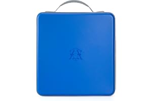 alavisxf xx CD Case, 224 Capacity Hard Plastic CD DVD Case Holder, Portable Large Capacity Disc Storage Organizer Holder for Car, Home, Travel (Blue, 224 Capacity)