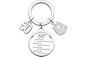 AMZQ Birthday Keyring Birthday Gifts for Women Men Boys Girls Inspirational Keychain Gifts for Family