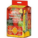 Floragard Aktiv-Tomaten-und Gemüseerde 20 Liter Blumenerde, erdfarben