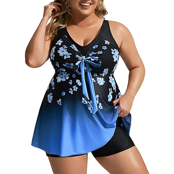 Hanna Nikole Tankini voor dames, buikweg, grote maten, push-up