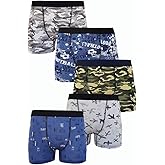 5li Erkek &Ccedil;ocuk Desenli Boxer Neşeli Ekonomik Pamuklu Pa&ccedil;alı Don