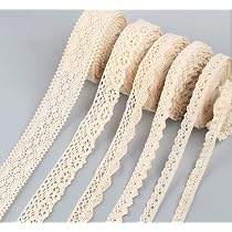 1 Yard Nastro Di Pizzo In Cotone, Larghezza 10 Cm, Nastro Decorativo In Pizzo, Bordatura In Pizzo All'uncinetto, Bordatura In Pizzo Per Fai Da Te, Cucito, Abbigliamento, Scrapbooking, Decorazione Rosa - 8