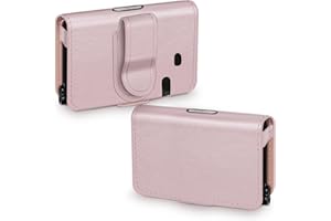 MEDMAX Custodia Protettiva in Pelle PU per Tandem T:Slim X2 / T:Slim Pompe per Insulina, Cover Leggera per Diabetici con Clip da Cintura per Tandem T:Slim X2 / T:Slim Insulin Pumps, (Oro Rosa)
