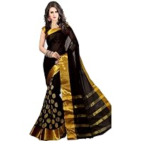Women's cotton Silk Saree With Blouse Piece (GoliVariation)