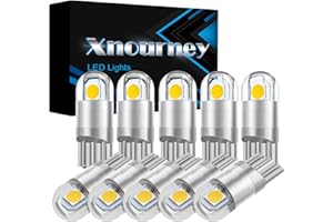 Xnourney 194 Led Lampadina 3030 Chipset 2SMD T10 194 168 W5W Led Wedge Lampadina 1.5W 12V Targa di cortesia Luci Mappa Luci Tronco Luci di ingombro (10 pezzi)