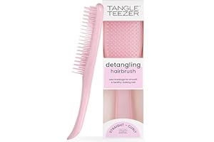 Tangle Teezer Ultimate Detangler Hairbrush - For Wet & Dry Hair - Detangling Brush for All Hair Types - Two-Tiered Teeth Reduce Breakage & Eliminate Knots - Millennial Pink