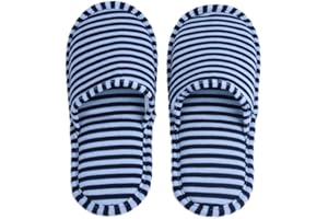 DIOCHE Męskie Klapki Podróżne Składane Bawełniane Eva Travel Przenośne Składane Wielokrotnego Użytku Kryte Miękkie Klapki Cottoni (paski Maneen)