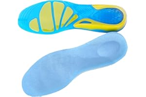TAKIT Semelles Chaussures Gel - NOUVEAU 2024 - Une Paire - Soulage la douleur - Idéale pour le sport, la marche, la course à pied, la randonnée - 35-38
