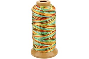 MCFANBE Corde en Nylon Torsadée Corde de Ficelle Pour Marquer des Projets de Bricolage de Jardinage Crafting Maçonnerie (1.5mm-328 feet, Coloré)