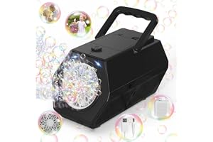 Bombble Ny bubbelmaskin, automatisk såpbubbelmaskin, barn, 10 000 bubblor/minut med 240 ml tank, bubbelmaskin, present till barn/födelsedag/fest