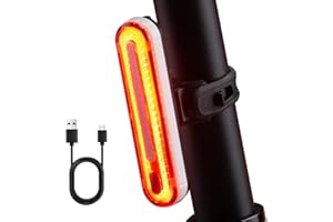 ZEEKPOWA Luce Posteriore per Bici Ricaricabile USB - Lampada LED Super Luminosa, Facile da Montare a Clip, Luce Rossa per Massima Sicurezza in Bici
