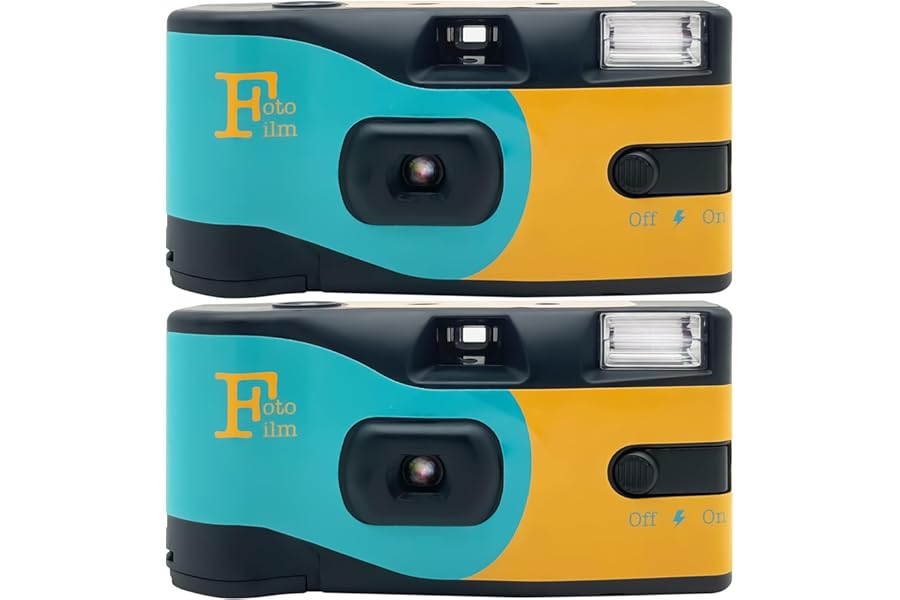 Fotofilm Pro Disposable Camera Single Use Film ISO 400 27 Exposure Flash Multipack - 2 pack