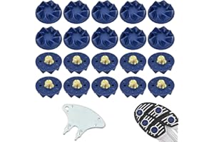 EHUIHUAN 20 Clavos para Zapatos de Golf, Pinchos Antideslizantes, Recambio Tacos con Llave
