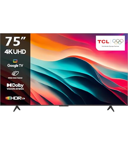 TCL 4K Led 75 Inch Smart Google TV (75P635) : Buy Online at Best
