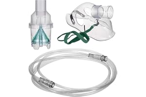 App Life Kit Inalatore Aerosol con Maschera Bambini, Nebulizzatore, Tubo Flessibile, Dispositivo Medico di Classe I, Accessori Ricambio Universali per Dispositivi a Compressore