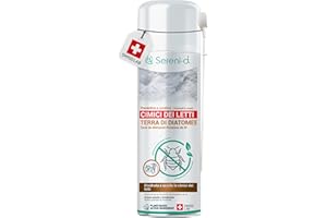SERENI-D TERRA DI DIATOMEE CIMICI DA LETTO – AEROSOL ANTI CIMICI DA LETTO – EFFICACIA FULMINANTE – Ingredienti 100% naturali - Azione IMMEDIATA ed EFFICACE - Swiss Lab