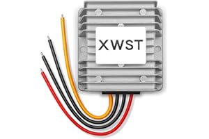 XWST DC 12V auf 24V Spannungswandler 12A 288W Auto Netzteil Wandler Konverter Transformator Trafo Adapter DC 10-23V Breit Eingang für Auto PKW LKW Kfz Motor Boot