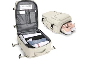 BJLFS Borse da Cabina per Ryanair 40×20×25 Zaino da Viaggio con Sottovuoto Bagaglio a Mano Easyjet 45×36×20,Zaino con sistema di compressione,Zaino Casual per laptop da 14 pollici per scuola