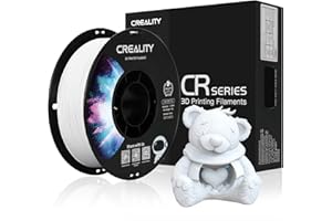 ‎CREALITY Creality Oficjalny filament PETG 1,75 mm, do drukarki 3D, szpula 1 kg, nie plącze się, dokładność wymiarów +/- 0,03 mm, pasuje do większości drukarek 3D FDM (biały)