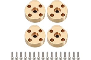 INJORA RC Brass Outer Portal Covers 23g Drive Housing Axle Cover for 1/24 FMS FCX24 FCX18 Wagon Upgrade Parts (FCX24-01)