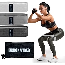 LAKXSF Fabric Booty Bands Set - 6 Pcs, Light/Medium/Heavy Resistance For Butt & Leg Workouts At Home - View #3