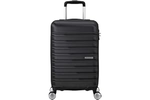 AMERICAN TOURISTER American Tour Master Flashline - Spinner S Slim, Handgeck, 55 cm, 34 L, Black (Shadow Black)