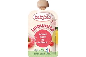 BABYBIO pomme poire riz acérola immunité