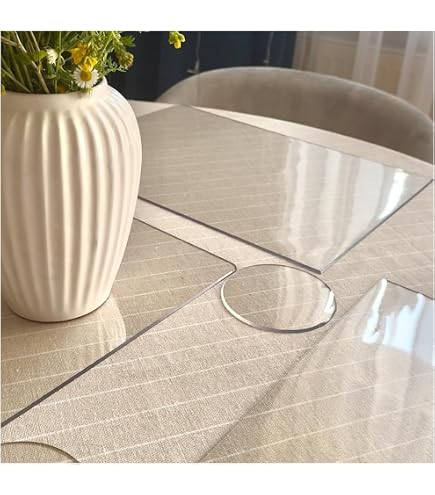 Beautex transparentes Tischset Platzset Tischschutz, abwischbar, mattiert Küche, Haushalt & Wohnen