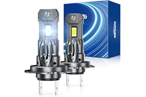 Marsauto H7 LED 120W 32000LM, 800% 6500K Luce Bianca Fredda Lampadine Led H7, Dimensioni Mini 1:1 con Ventola Silenziosa da 10000 giri/min, Plug and Play, Pacco da 2