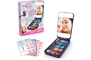 Style 4 Ever OFG 260 Compact Make Up Case, LED Mirror, 8 Eyeshadows, 3 Lip Glosses + Sticker & Tutorial Sheets, Multicoloured