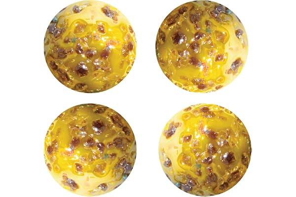 mesbilles - 4 Calots Billes Pépite Précieuse - Bille en Verre 25 mm
