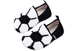 WATELVES Slippers Kids Boys Girls Slipper Winter Warm Furry Slipper Socks with Non-Slip Sole for Indoor