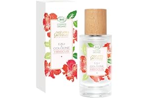 NATURE & SENTEURS DE PROVENCE NATURE & SENTEURS - Eau de Cologne Bio 50ml - Parfum Hibiscus - Made in France - 99,9% d'origine naturelle - Idée Cadeau