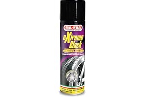 Mafra, Extreme Black, Noir Pneus Spray Ultra-Brillant, avec Effet Humide, Prévient les Craquelures, Résiste à la Pluie et au Lavages Fréquents, Format 500ml