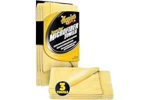 ‎MEGUIAR'S Meguiar's Supreme Shine™ Mikrofasertücher, 3er-Pack - Entfernt Rückstände von Polituren, Wachsen und Sprühreinigern, weiche Mikrofaser, Nicht-kratzend, X2020EU