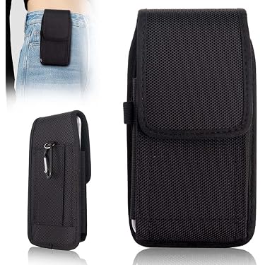 Pochette Ceinture Téléphone Portable - Étui Multifonction Homme Compatible IPhone 15/14