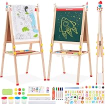 Kinder Staffelei 3 In 1 Mit Papierrolle Doppelseiti Produktbild-Vorschau 1