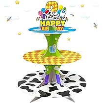 2nd Birthday Party Supplies - Cartoon Story Paper Plates, Napkins & Cups For 30 Guests