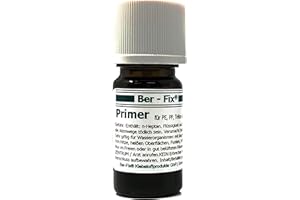 Ber-Fix® 5 ml Primer Kunststoffkleber Haftvermittler - zur Vorbehandlung von PP PE EPDM PTFE Silikon wachs- oder ölhaltigen Kunststoffen Spielzeug Schuhabsatz Batteriekasten Scheinwerfer-Halterung (5ml, Flache mit Pinsel)