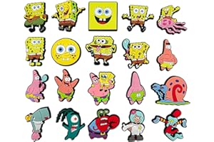 GWAWG Zawieszki do chodaków, kreskówkowe, do butów Croc, dekoracyjne, dla dziewcząt, kobiet, chłopców, dorosłych, prezent na przyjęcie urodzinowe, 20 szt., Tworzywo sztuczne