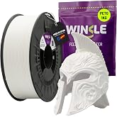 WINKLE PETG Glacier White Filament | 3D Printer Filament | PETG Filament 1.75mm 1kg | Compatible with Most 3D Printers | Whit